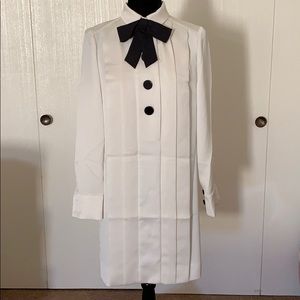 Kate Spade Black bow tie long sleeve dress